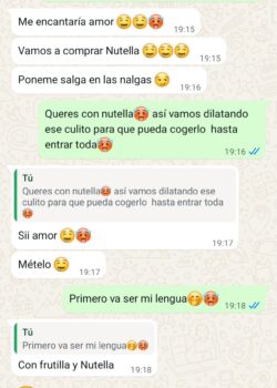 Chat filtrado con mi novia adolescente putita 18