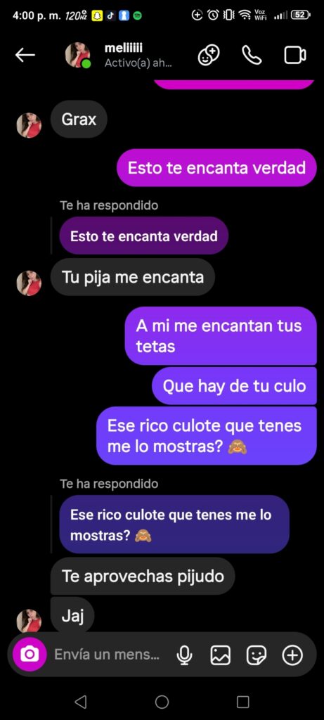 Chat filtrado de Melii putita de ig infiel- P1 1
