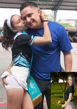 Morrita colegiala de 18 años con su profesor 5