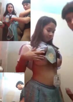 Compañeritos culiando en el baño de la prepa 2